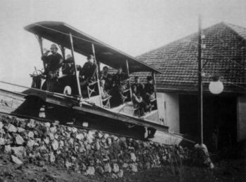 Immagine della stazione inferiore della Funicolare del Vesuvio